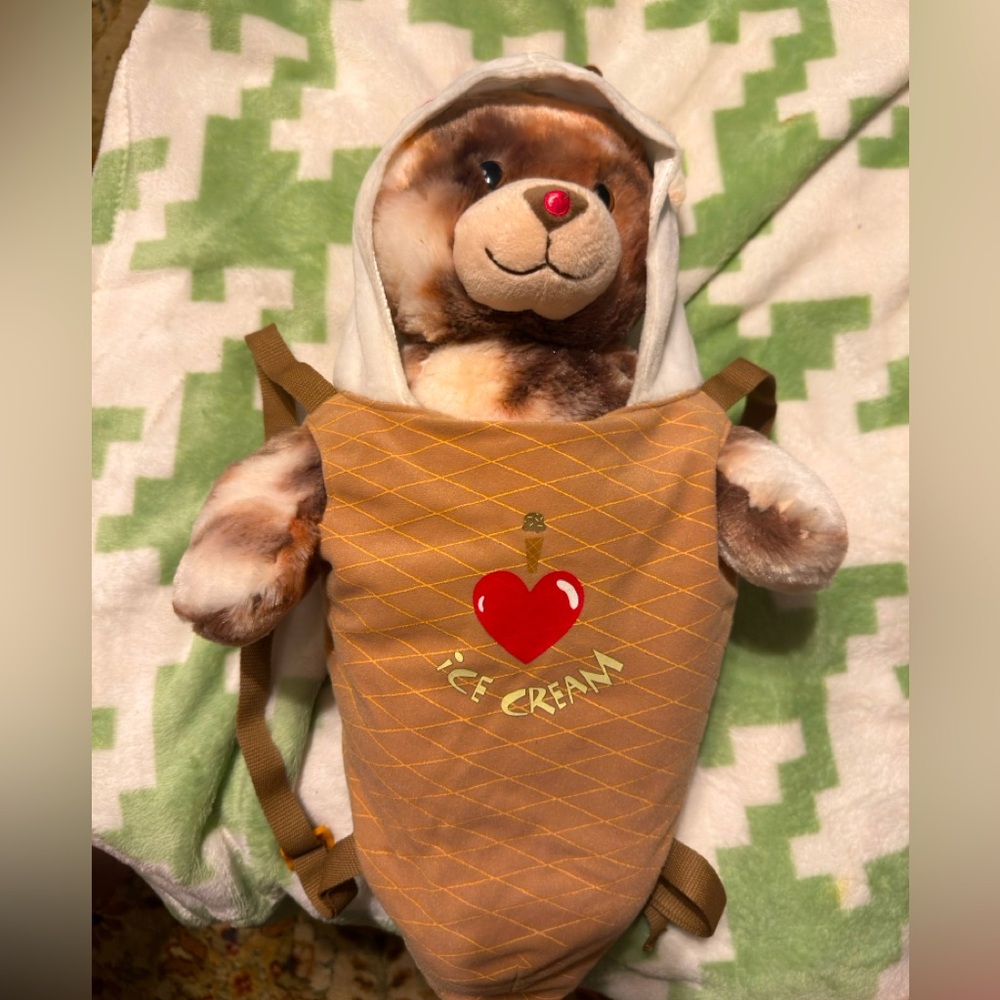 Build a bear Ice Cream Bear With costume